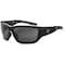 Ergodyne BALDR, Safety Glasses, Anti-Scrtach, Gray Lens, Black Frame, Full-Frame, Polarized BALDR-PZ - alternate 2