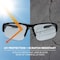 Ergodyne DAGR, Safety Glasses, Uncoated, Indoor/Outdoor Lens, Black Frame, Half-Frame DAGR - alternate 4