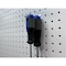 Triton Products Single Rod Pegboard Hook, 2-1/2 in L, 1-1/2 in H, 3/4 in W, Circle, Steel, Silver, PK10 71313 - alternate 4