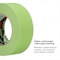 3M Painter's Tape, 48 mm W x 55 m L, 6.7 mil Thick, Green, Rubber Adhesive, 12 PK 401+ - alternate 7