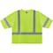 Ergodyne Hi-Vis Economy Vest w/Sleeves 2XL Class 3 U Back, , Zipper 3 Pockets, 1 Mic Tab 8320Z - alternate 4
