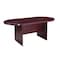 Boss Race Track Conference Table Conference Table, 35" D X 29-1/2" H, 71" W X Wood, Mahogany N135-M - alternate 2