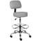 Boss Caressoft Medical/Drafting Stool W/ Back Cushion B16245-GY - alternate 2