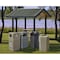 Commercial Zone Products PolyTec Trash Container, Large 45-Gallon Large Hex, Open-Top Lid, Beige 737202 - alternate 2
