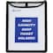 C-Line Products 9" x 12" High Capacity Black Stitched Shop Ticket Holders, 15PK 39912 - alternate 3
