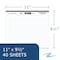 Roaring Spring Case of Recycled Landscape Note Pads, 11"x9.5", 40 sheets, College Ruled W/Margin, Micro-Perforated, PK48 74500cs - alternate 3