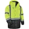 Ergodyne Hi-Vis Parka, 300D Oxford Polyester, Class 3 Type R, Hi-Viz Lime, 5XL 8384 - alternate 2