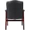 Boss Ivy League Guest Chair, Black Back, 24-1/2 in W 27" L 35-1/2" H, Fixed, Vinyl Seat B959-BK - alternate 3