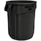 Rubbermaid Commercial BRUTE Trash Can, Round, 55 gal Capacity, 26 1/2 in W, 33 in H, Black 1779739 - alternate 2