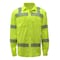 Gss Safety Hi-Vis Lightweight Rip Stop Button Front Shirt, 96% Polyester/4% Spandex, Lime, XL 7505-XL - alternate 4