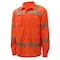Gss Safety Hi-Vis Short Sleeve T-Shirt, 100% Polyester Birdseye, Orange, LT 5008-TALL LG - alternate 2
