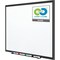 Quartet Dry Erase Board, Porcelain, 48 in, 72 in, Aluminum Frame, White, Gloss 2547B-24 - alternate 5