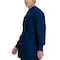 Landau Warmup Jacket, Cotton/Polyester, 3 Pockets, Navy, Size S 7551BNP SMALL - alternate 7