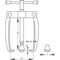 Gedore Puller, 3-Arm Pattern, XS Legs, 50 x 70mm 1.19/0XS - alternate 3