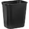 Rubbermaid Commercial 7 gal Rectangular Indoor Plastic Can, Black, Plastic, 14.1 in 295600BK - alternate 2