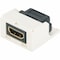 Panduit HDMI Coupler Module, Mini-Com, White CMHDMIWH - alternate 2