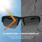 Ergodyne DAGR-AF, Safety Glasses, Anti-Fog, Smoke Lens, Matte Black Frame, Half-Frame DAGR-AF - alternate 4