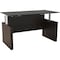 Safco Adjustable Desk Medina Height-Adjustable 72" Straight De, 36 in D X 49.3 in H, 72 in W X Laminate MNDSHA72LDC - alternate 6