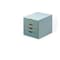 Durable Office Products Desktop Storag, 4 Drawere Box, Gray/Multi 760427 - alternate 1