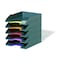 Durable Office Products Letter Tray Set, Gray/Multicolor 770557 - alternate 1