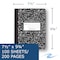 Roaring Spring Case of Black Marble Comp Notebooks, Wide Ruled, 100 sht, 15 lb White Paper, 9.75"x7.75", Hard Cover, PK24 77230cs - alternate 4