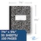 Roaring Spring Case of Black Marble Comp Notebooks, Unruled Blank, 50 sht, 15lb White Paper, 9.75"x7.75", Hard Cover, PK48 77260cs - alternate 2