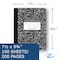 Roaring Spring Case of Black Marble Comp Notebooks, College Ruled, 100 sht, 15 lb Paper, 9.75"x7.75", Hard Cover, PK24 77264cs - alternate 3