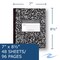 Roaring Spring Case of Black Marble Composition Notebooks, Wide Ruled, 48 sht/book, 8.5"x7", Flexible Covers, PK72 77333cs - alternate 2