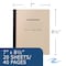 Roaring Spring Case of Composition Notebooks, W Ruled, 20 sht, 15 lb White Paper, 8.5"x7", Flexible Manila Covers, PK144 77340cs - alternate 2