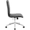 Boss B9533C Task Chair, Black Back, 20 in W 26" L 38-1/2" H, Armless, Vinyl Seat B9534C-BK - alternate 4