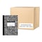 Roaring Spring Case of Black Marble Comp Notebook, College Ruled, 80 sht, Oversized 10.25"x8", Flexible Covers, PK48 77481cs - alternate 3