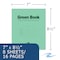 Roaring Spring Case of Recycled Exam Green Books, 8.5" x 7", 8 Sheets/16 Pages, Wide Ruled with Margin, PK600 77508cs - alternate 5