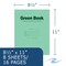 Roaring Spring Case of Recycled Exam Green Books, 8.5" x 11", 8 sheets/16 pages, Wide Ruled with Margin, PK500 77509cs - alternate 5