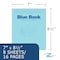 Roaring Spring Case of Exam Blue Books, 8.5" x 7", 8 Sheets/16 Pages, Wide Ruled with Margin, PK600 77512cs - alternate 5