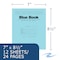 Roaring Spring Case of Exam Blue Books, 8.5" x 7", 12 Sheets/24 Pages, Wide Ruled with Margin, PK500 77513cs - alternate 2