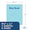 Roaring Spring Case of Exam Blue Books, 11" x 8.5", 4 Sheets/8 Pages, Wide Ruled with Margin, PK600 77515cs - alternate 3