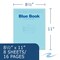 Roaring Spring Case of Exam Blue Books, 11" x 8.5", 8 Sheets/16 Pages, Wide Ruled with Margin, PK500 77517cs - alternate 2