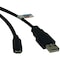 Tripp Lite USB 2.0 Cable, Hi-Speed A, Micro B, M/M, 3ft U050-003 - alternate 2