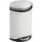 Safco 3 gal. Rigid Plastic Oval Wastebasket, White 9901WH - alternate 5