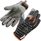 Proflex By Ergodyne Mechanics Gloves, Silicone Palm, S, Black 821 - alternate 2
