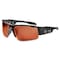 Ergodyne DAGR, Safety Glasses, Uncoated, Copper Lens, Black Frame, Half-Frame DAGR - alternate 2