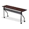 Iceberg OfficeWorks Mobile Training Table, Mahogany Top, Black Frame, 18 in W x 60 in L 68058 - alternate 3