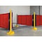 Shaver Industries Weld Screen, PVC, 20 ft W., 5.5 ft H., 13 oz/sq yd, 140  Degrees F Withstand Temp., Orange 628242430135 - alternate 4