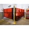 Shaver Industries Weld Screen, PVC, 20 ft W., 5.5 ft H., 13 oz/sq yd, 140  Degrees F Withstand Temp., Orange 628242430135 - alternate 2