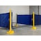 Shaver Industries Weld Screen, PVC, 20 ft W., 5.5 ft H., 13 oz/sq yd, 140  Degrees F Withstand Temp., Blue 628242430142 - alternate 2