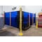 Shaver Industries Weld Screen, PVC, 20 ft W., 5.5 ft H., 13 oz/sq yd, 140  Degrees F Withstand Temp., Blue 628242430142 - alternate 3