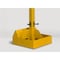 Shaver Industries Mobile Base and Post, 10" H, 20" L, Yellow RWS-MP1 - alternate 4