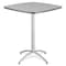 Cafeworks CafeWorks Cafe/Breakroom Table, Gray Top, Silver Frame, 42 in W x 42 in L x 42 in H 65677 - alternate 2