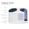 Aircare Portable Humidifier, -, 2 gal, 1,000 sq. ft., Tabletop, White/Blue 7D6 100 - alternate 3