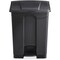Safco 17 gal. Plastic Rectangular Trash Can, Black 9922BL - alternate 4